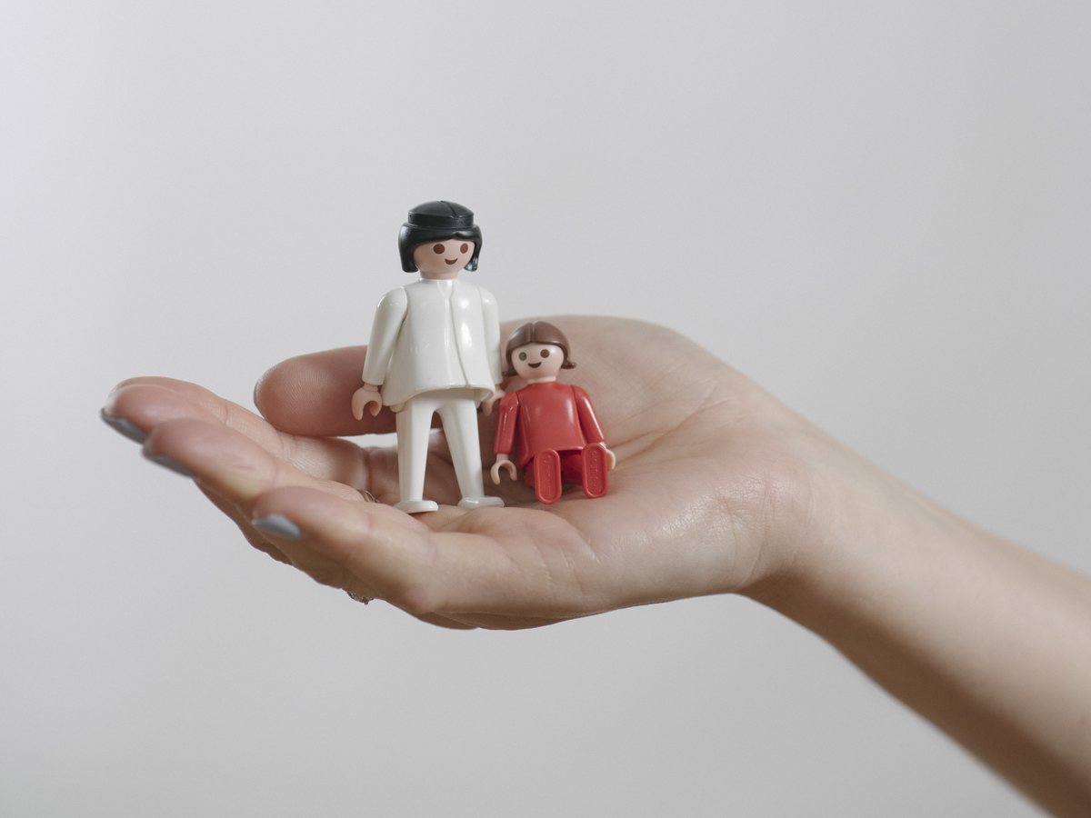 Figuras de representação na palma da mão, usadas em constelação familiar